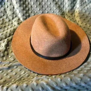 Gap 100% Wool Brown‎ Wide Brimmed Hat, Size M/L